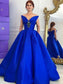 Gown Ball Ruffles V-neck Sleeveless Floor-Length Satin Dresses