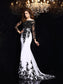 Sheath/Column Sleeves Long Scoop Lace Long Chiffon Dresses